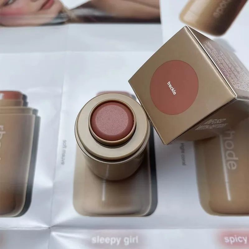 Makeup Cheek Blush Cream Blusher Stick Lip Gloss Phone Case for iPhone 16 17 Pro Max Piggy Sprinkle Sun Soak Tan Line Lipstick
