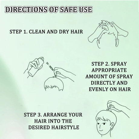 Eelhoe Hair Fluffy Styling Spray Hair Fluffy Lazy Degreasing Refreshing Durable Styling Deeply Nourish Hair Wash Free Spray