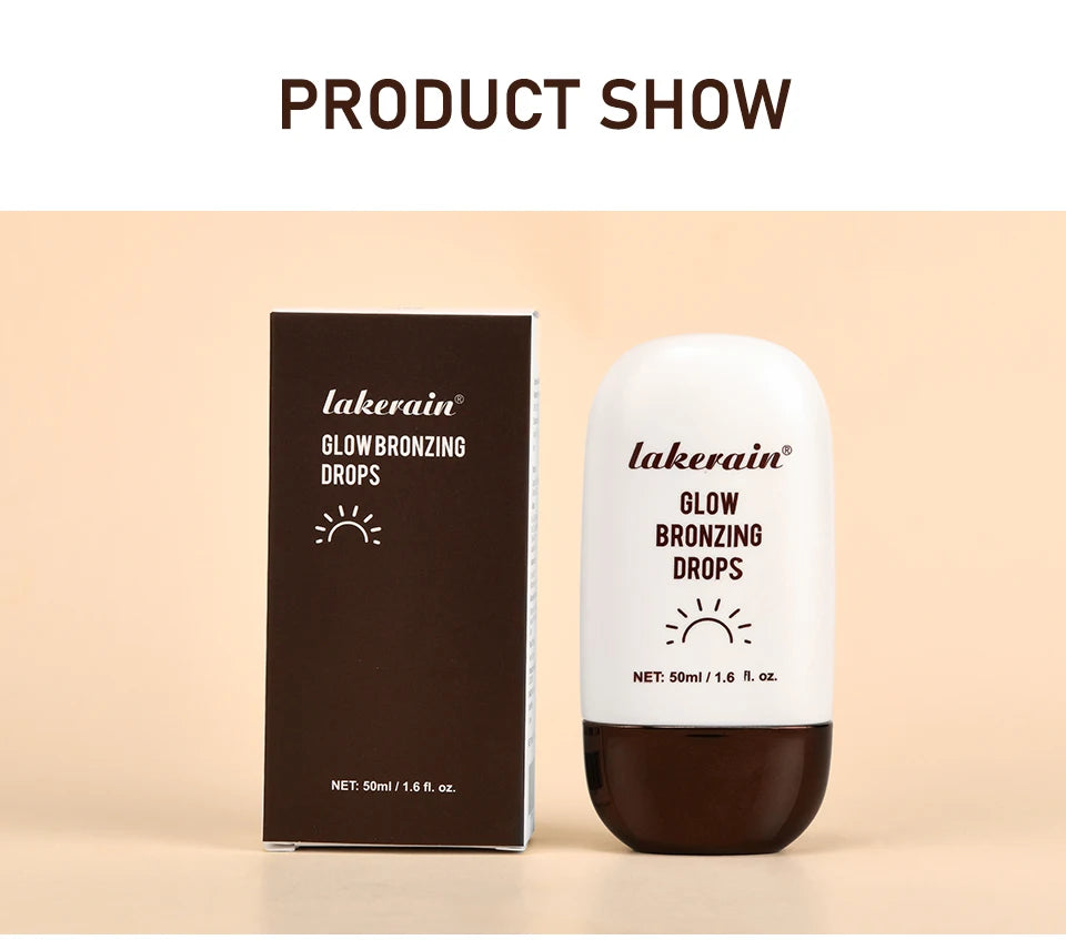 Glow Bronzing Drops Face Peptide Serums Liquid Bronzer Cream Hydrating Makeup For An Everyday Radiant Glow Summer Glow