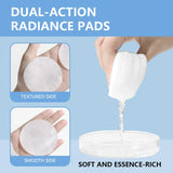 Gentle Hyaluronic Acid Makeup Remover Cotton Pads 70Pcs Pre Moistened Damp Wipes Remove Impurities Waterproof Makeup