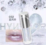 HYNTOOR Goth Lip Gloss Mirror Moist Nude Grey Black Silvery Fine Flash Low Saturation Lip Glaze Lasting Halloween Lip Makeup