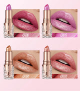 6 Colors 3 in 1 Pearlescent Sparkling Lipstick Matte Glitter Waterproof Long Lasting Pearl Shine Lip Gloss Shimmer Sexy Makeup