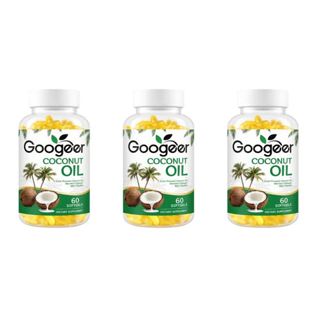 Coconut Oil Softgels Blended Collagen Vitamin E with Vitamins Hair Skin Nails Beauty Supports Energy Vitality 60 Softgels
