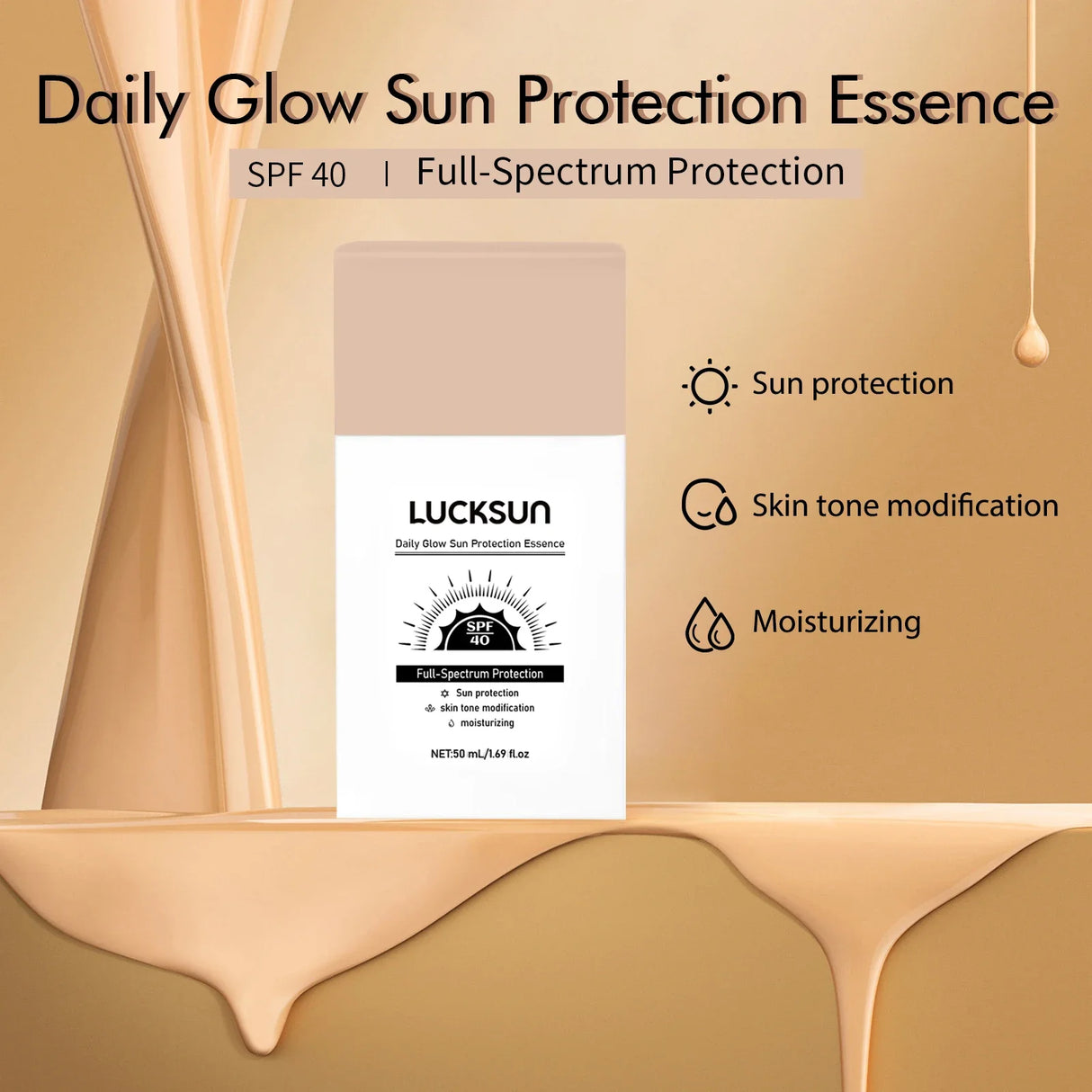 Liquid Foundation Cream Sunscreen High-coverage Moisturizing Oil-control Non-stick Sunscreen Waterproof Concealer Face Makeup