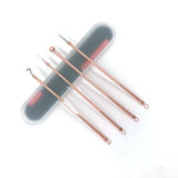 4PCS Acne Blackhead Comedone Black Spot Pimple Blemish Remover Skin Care Women Beauty Acne Treatment Pore Cleanser Needle Hook