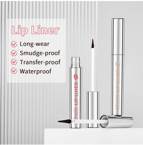 Lip Liner With Peel Off Lip Stain Tattoo Long Lasting Waterproof Transfer Proof Smudge Proof Matte Finish Lip Cosmetic Pencil