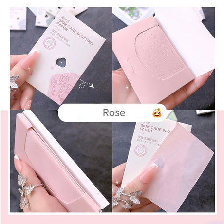 100pcs Face Oil Control Cleaning Wipes Oil Control Face Absorbent Paper Absorbing Sheet Oily Matting Tissues Face Cleaning Paper
