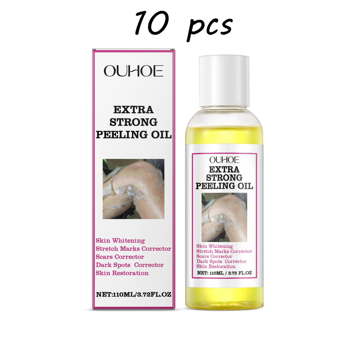 110ML Body Peeling Oil Gentle Remove Dead Skin Moisturizing Glowing Skin Tone Firming Smoothing Massage Body Exfoliating Oil