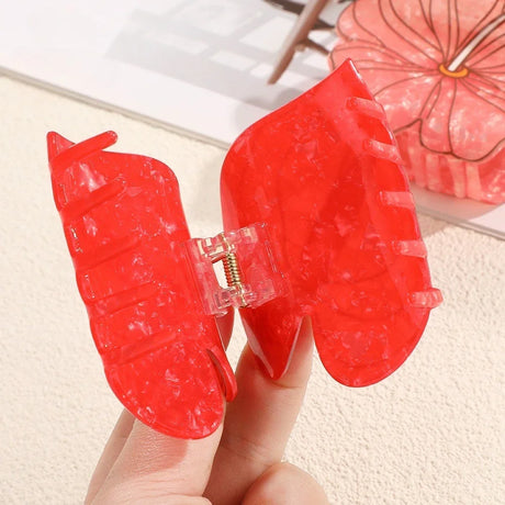 Muweordy Anthurium Hair Claws Beautiful Flower Series Acetate Claw Clip INS Trendy Hair Clips Hair Accessories for Women Girls