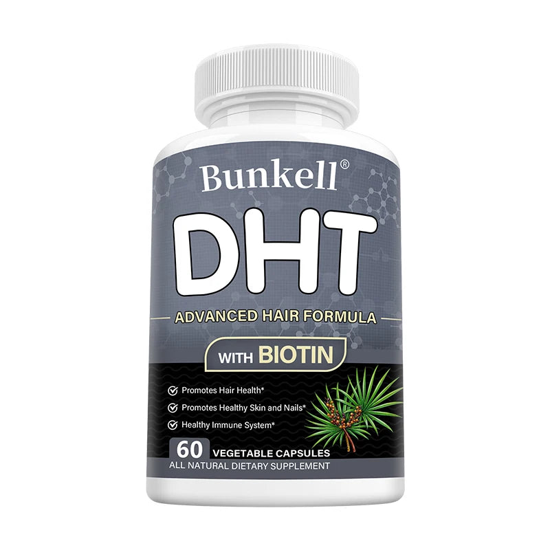 DHT Blocker, Premium Hair Care Formula, with Biotin Supplement, Support Healthy Hair,  Skin, and Nails, Promote Immune System