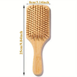 Wooden Hair Brush Improve Hair Growth Wood Hairbrush Prevent Hair Loss Comb Bamboo Comb Teeth Hairdressing Styling Hair Tools