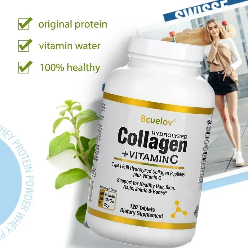 Hydrolyzed Fish Collagen - Marine Collagen, Skin Health, Anti-aging Antioxidant, ‌supports Joint and Bone Health