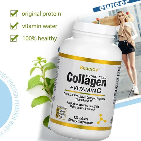 Hydrolyzed Fish Collagen - Marine Collagen, Skin Health, Anti-aging Antioxidant, ‌supports Joint and Bone Health