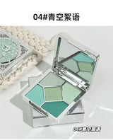 Eyeshadow Palette Blush Highlight Makeup Pearly Highgloss Shimmer Pink Brown Earth Color Fine Sequins Eye Shadow