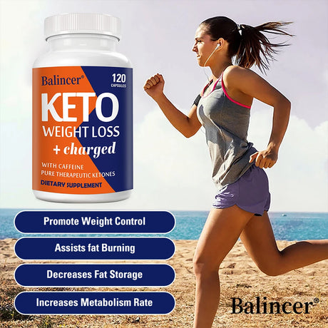 Keto Capsules, Appetite Suppressant, Support Daily Metabolism, Body Management, Detox, Energy & Immune System Wellness