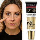 YUITIKUE 60 Min Eye Lift Cream 20g - Hyaluronate & Caffeine, Real-Time Flatten, Refreshing & Fast Absorption, All Skin Types