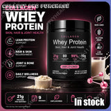 Whey Protein Powder Unflavored Muscle Recovery Joint Health Skin Hydration Grass-Fed Collagen Daily Nutrition Support