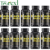 Organic Black Maca Pills 60 Tablets Men Enhancing Supplement Improve Size Endurance Promotes Healthy Energy