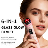 New Pink Skin Tightening Care Wand Multifunction Microcurrent Face Massager Beauty Device