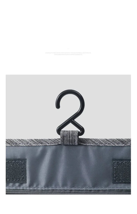 Waterproof Oxford Hanging Travel Toiletry Bag, Portable Cosmetic Makeup Organizer for Men Women