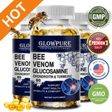 Bee Venom Extract Glucosamine & Turmeric Capsules for Joint & Muscle Health, Enhanced Mobility, Flexibility, Comfort Supplement