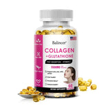 Glutathione Collagen Capsules, Antioxidant, Skin Whitening, Deeply Nourish Skin, Hair & Nails, Support Anti-Aging & Joint Health