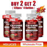 Cayenne Pepper Capsules, with Vitamin D3 K2, Blood Circulation, Promote Digestion, Boost Metabolism, Support Joint, Bone Health