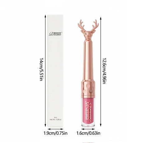 Moisturizing Cream Lip Gloss Autumn/Winter Moisturizing Liquid Lipstick Long lasting Non greasy Lip Makeup Christmas brown