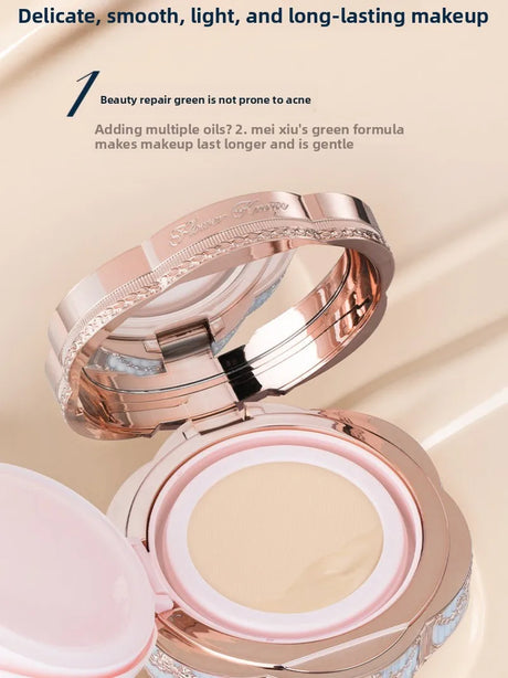 Flower Knows Makeup Base Garden Air Cushion Foundation CC Cream Skin Friendly Concealer Makeup Moisturizing Natural Coverage