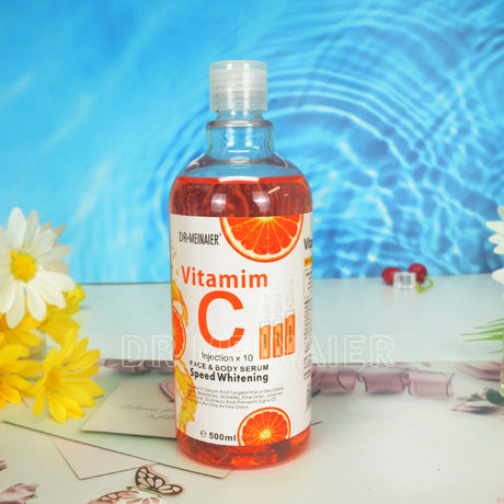 500ML Vitamin C AHA HYALURONIC& NICOTINAMIDE Face Serum Moisturizing Lightening Body Cream