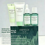 SKIN1004 Madagascar Centella Travel Kit, Mini Soothing Repair Hydrating Skincare Set For Sensitive Dry Skin Daily Travel Gift