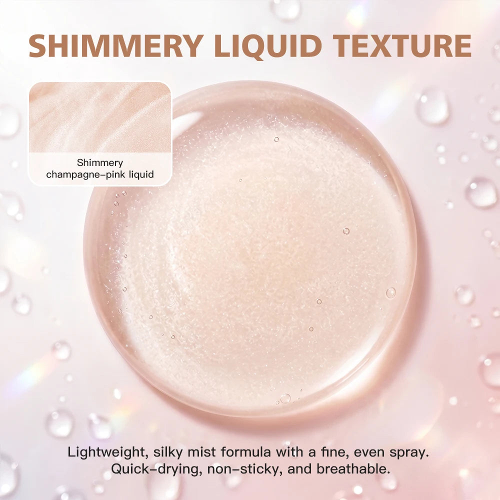 Luminous Setting Spray Smudge-resistant Quick-drying Non-sticky Long Lasting Locks Makeup Luminous Dewy Finish Setting Spray