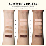 5 Colors Matte Liquid Foundation Base Sweat Resistant Smooth Cover Blemish Pores Natural Matte Finish Lightweight Face Makeup Cosmetic Base
