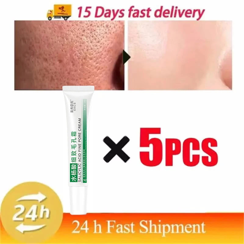 Salicylic Acid Pore Shrinking Cream Quick Elimination Large Pores Remove Blackehead Tighten Face Smooth Skin Korean Care Product