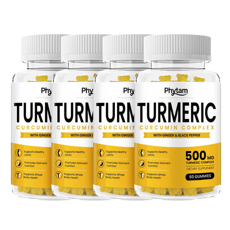 Turmeric Curcumin Gummies With Ginger And Black Pepper Supports Healthy Joint Wellness Cardiovascular Wellness And Overall Body Wellness Supplement