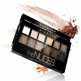 Professional 12 Colors Eyeshadow Palette Natural Shimmer Matte Nudes Cosmetic Eye Makeup Plate for Makeup Artists