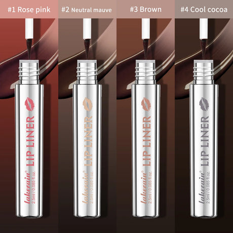 Lip Liner With Peel Off Lip Stain Tattoo Long Lasting Waterproof Transfer Proof Smudge Proof Matte Finish Lip Cosmetic Pencil