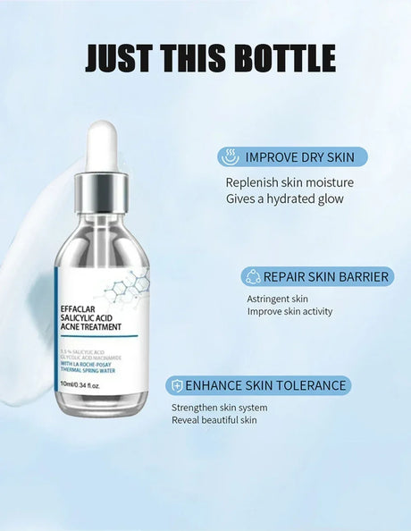 Face Serum Fruit Acid Acne Treatment Oil Control Remove Blackheads Shrink Pores Skin Texture Improve Care