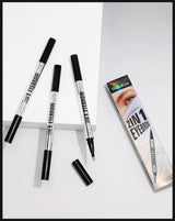 Natural Look Eyebrow Pencil Waterproof Sweat Proof Double Ended 2 in 1 Long Lasting Brow Definition Fill Shape