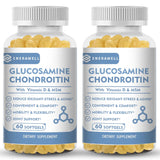 Glucosamine Chondroitin MSM - Supports Joint Health, Relieves Pain, Improves Joint Flexibility, and Enhances Immunity