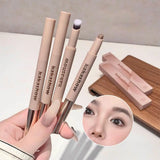 3D Contouring Pen Long Lasting Waterproof Matte Bronzer Stick Nose Shadow Contour Pen With Brush Facial Contour Stick Makeup