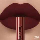 QIBEST Liquid Lipstick Waterproof Velvet Nude Matte Sexy Red Lip Gloss Long Lasting Nonstick Lip Stain Makeup 24 Colors Hots