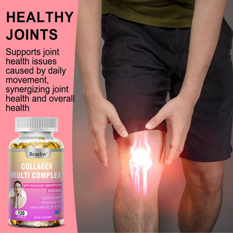 Collagen Complex Capsules - Promote Hair Growth, Skin & Nails Health, Supports Joint, Bone & Muscle Health, for Women and Men