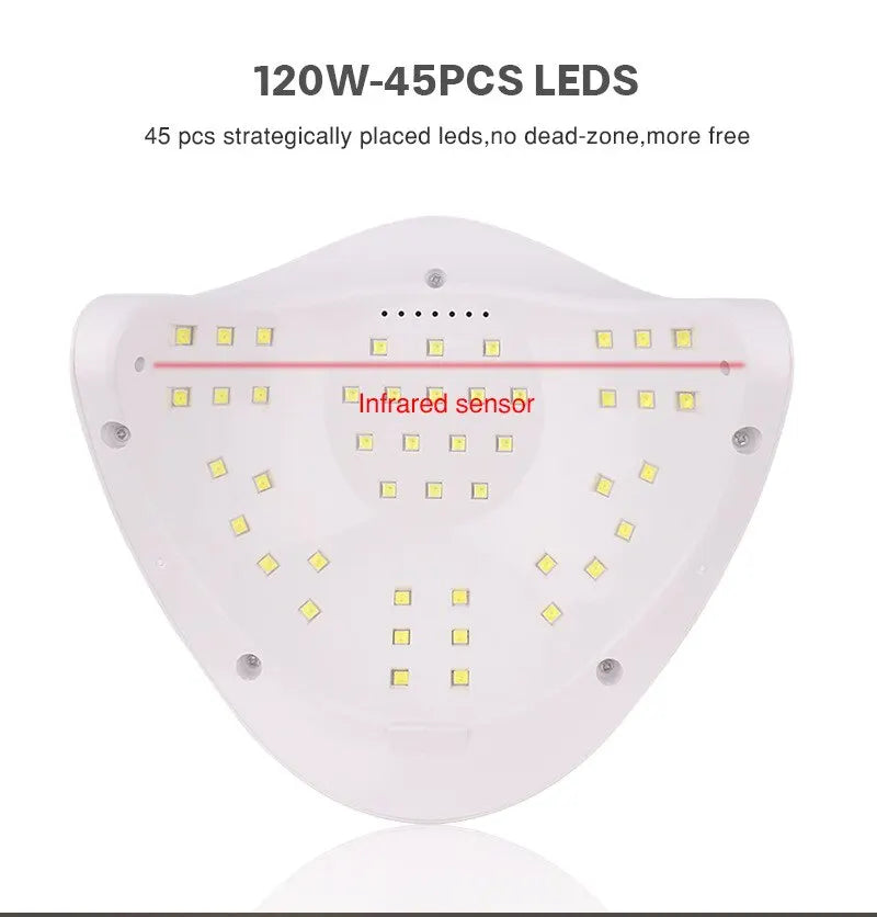 SUN X5 LED MAX Manicure Lamp 45 LEDs UV LED Nail Lamp For Nails Curing Nail Polish LED Nail Lamp Gel Dryer Lamps Nail Tools