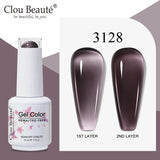 Clou Beaute Translucent Jelly Nude Pink Nail Gel Polish 15ml Vernis Semi Permanent Gel Colorful Varnish Nail Art Manicure Gel