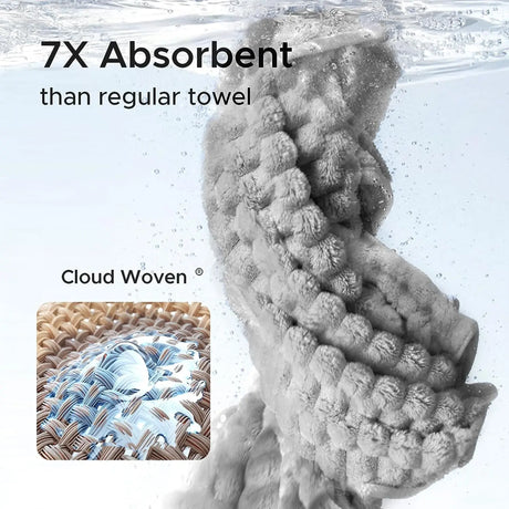 Golden turtle velvet dry hair towel saves time and effort at home for women to take a shower and wash their hair