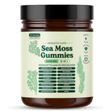 Sea Moss Gummies 16-in-1 Ashwagandha Black Seed Oil Bladder Wrack Turmeric Vitamin C D3 with Manuka Burdock Root Dandelion Apple