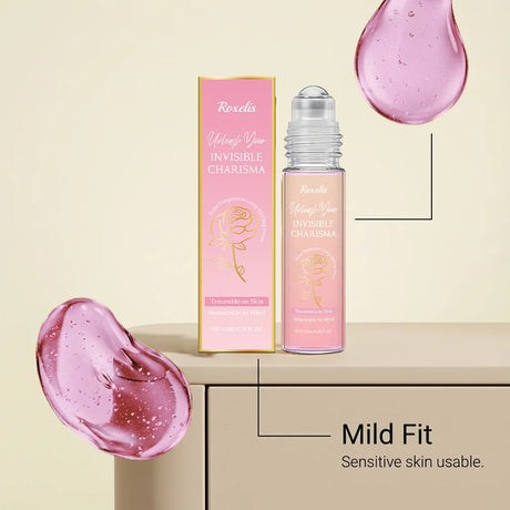 Women‘s Rose Perfume Rollerball, Light & Elegant Scent, Long Lasting & Portable for Day & Date, Fresh Natural Fragrance Gift