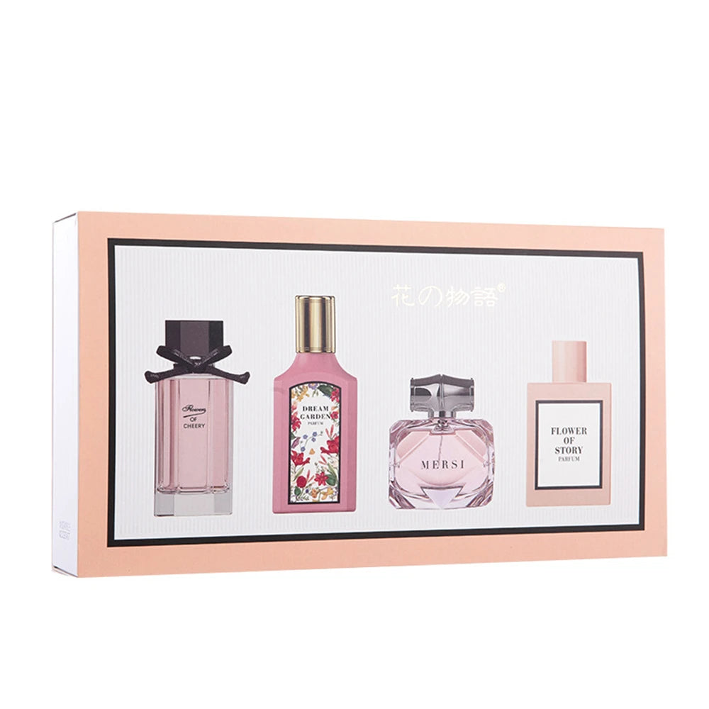 Brand Perfume Women Gift Box Four Piece Set Plant Floral Scent Pheromone Lasting Fragrance Exudes Feminine Charm духи женские