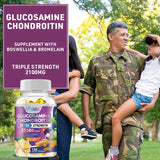 Glucosamine Chondroitin MSM Turmeric Boswellia - Joint Health and Joint Function Support - Glucosamine Sulfate Mobility FormulaC